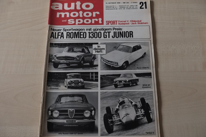 Deckblatt Auto Motor und Sport (21/1966)
